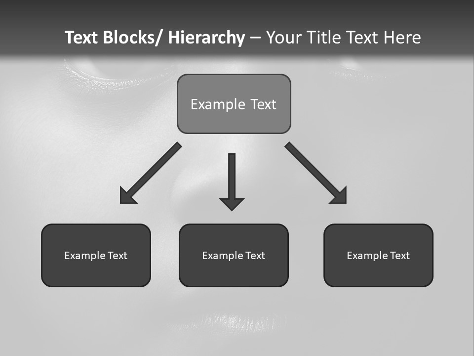 A Black And White Photo Of A Woman's Face PowerPoint Template