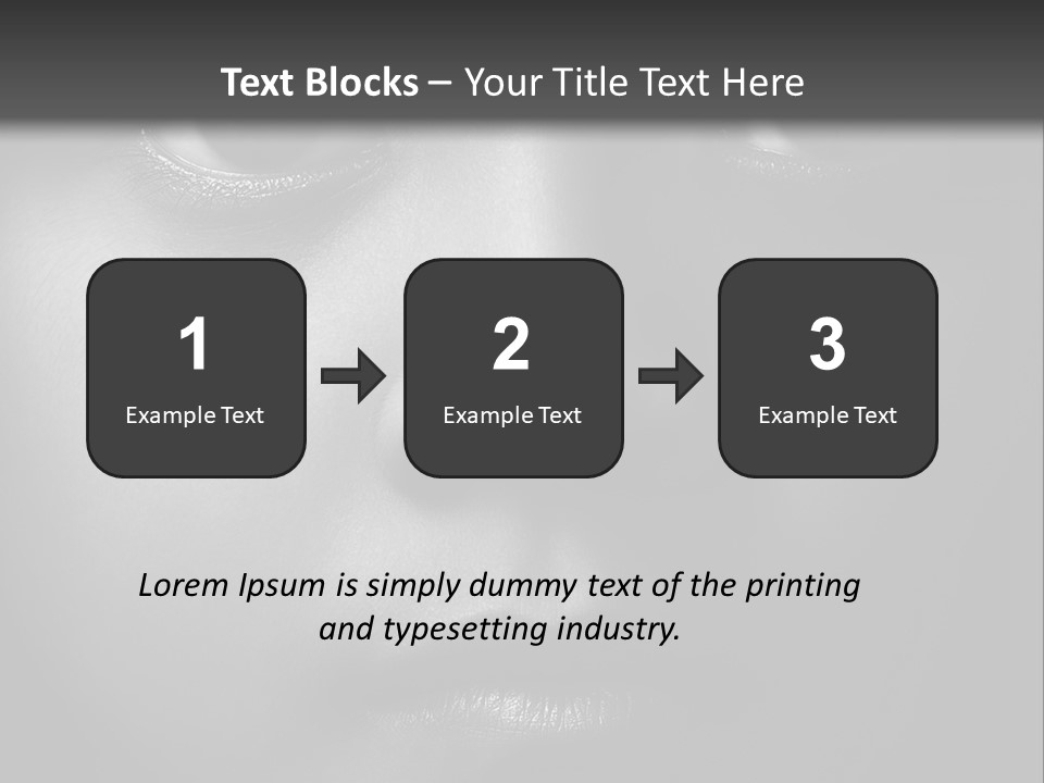 A Black And White Photo Of A Woman's Face PowerPoint Template