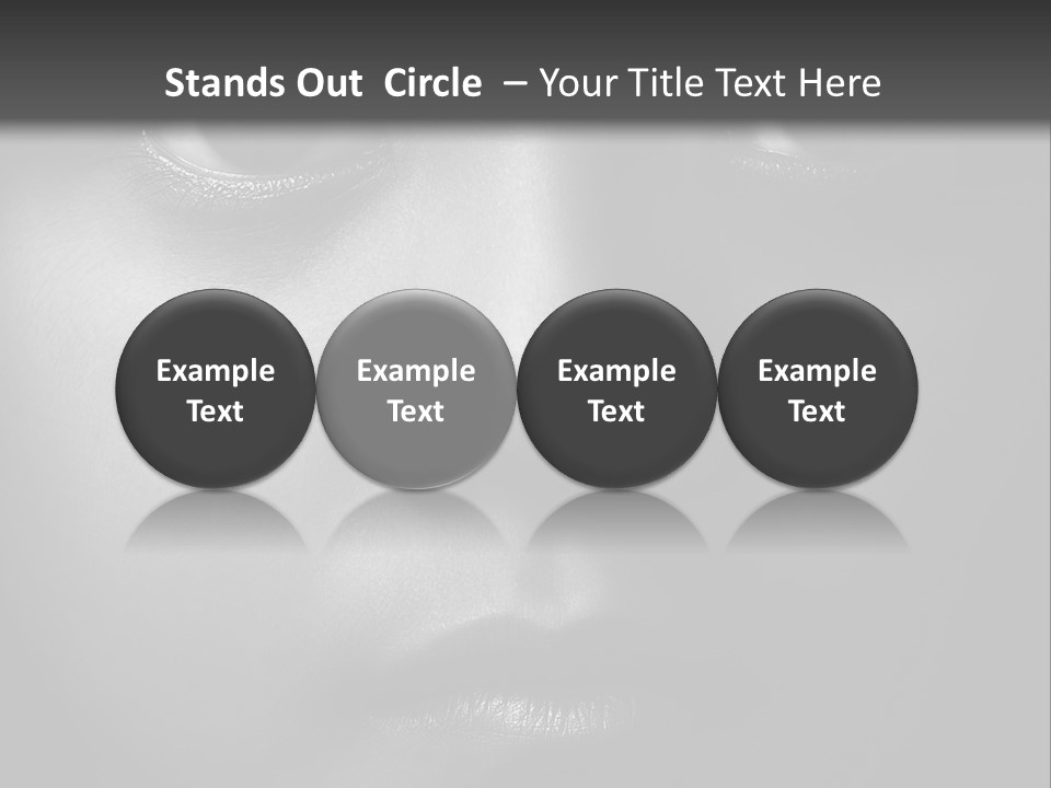 A Black And White Photo Of A Woman's Face PowerPoint Template