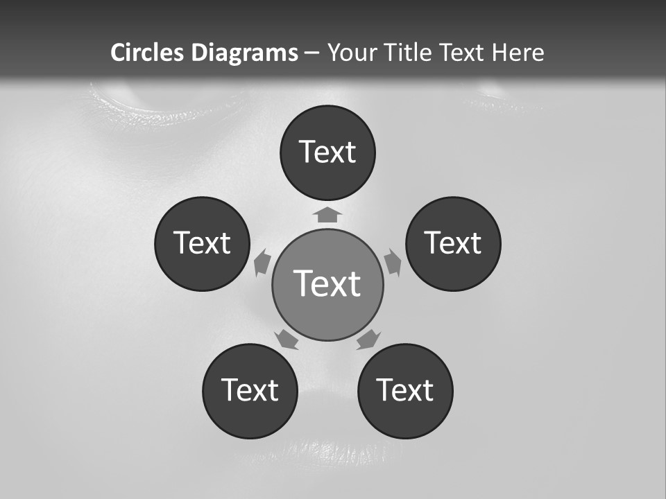 A Black And White Photo Of A Woman's Face PowerPoint Template