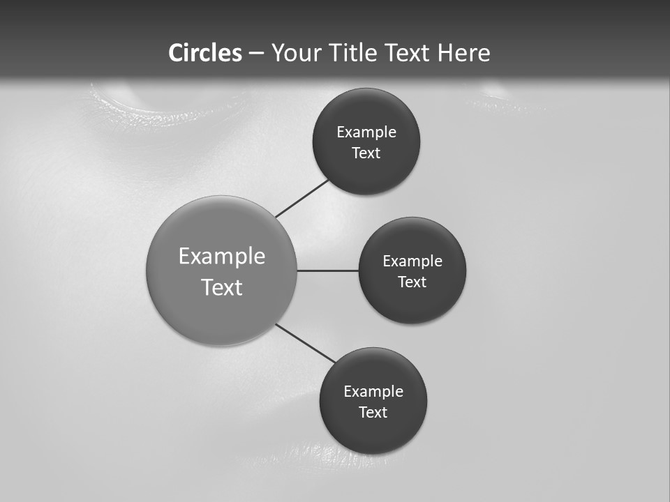 A Black And White Photo Of A Woman's Face PowerPoint Template