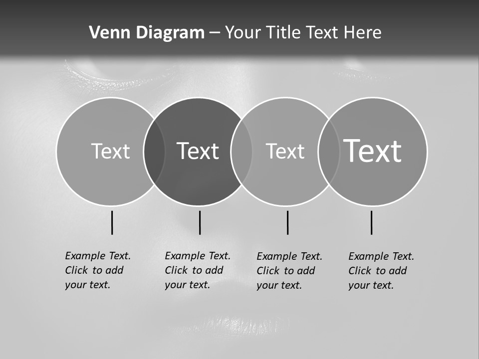 A Black And White Photo Of A Woman's Face PowerPoint Template