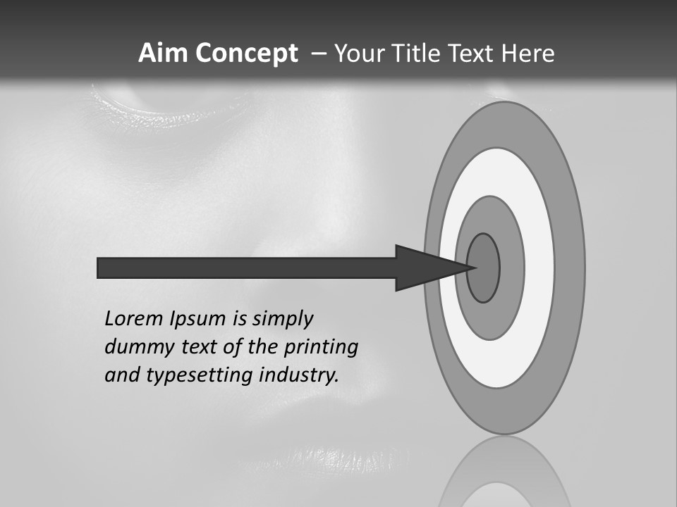 A Black And White Photo Of A Woman's Face PowerPoint Template