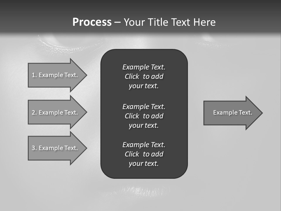A Black And White Photo Of A Woman's Face PowerPoint Template