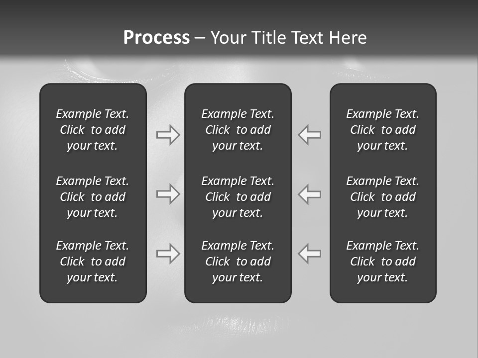 A Black And White Photo Of A Woman's Face PowerPoint Template