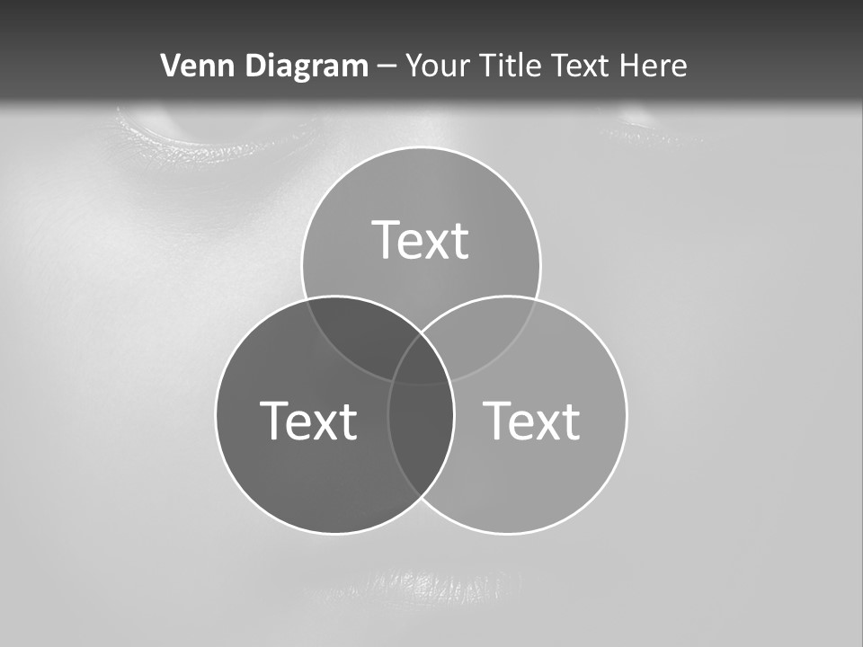 A Black And White Photo Of A Woman's Face PowerPoint Template