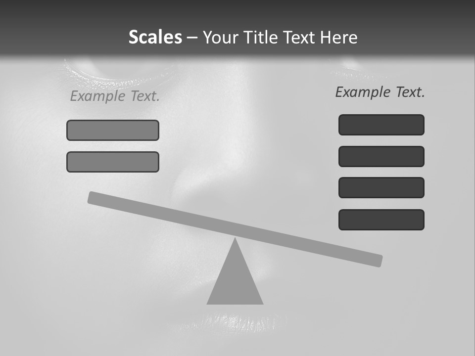 A Black And White Photo Of A Woman's Face PowerPoint Template