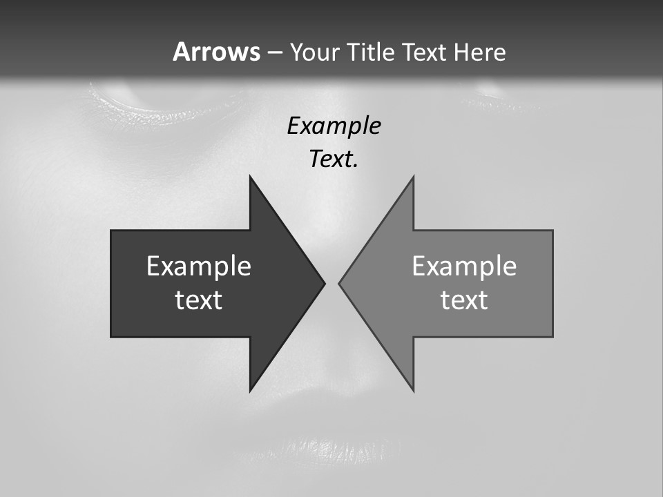 A Black And White Photo Of A Woman's Face PowerPoint Template