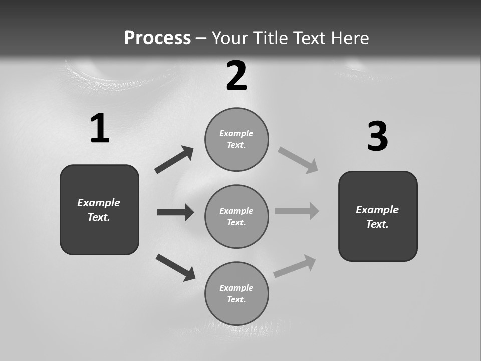 A Black And White Photo Of A Woman's Face PowerPoint Template