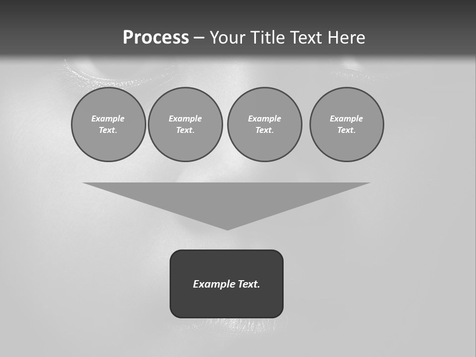 A Black And White Photo Of A Woman's Face PowerPoint Template