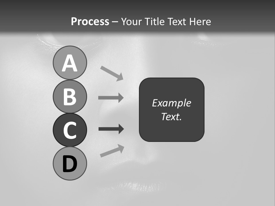 A Black And White Photo Of A Woman's Face PowerPoint Template