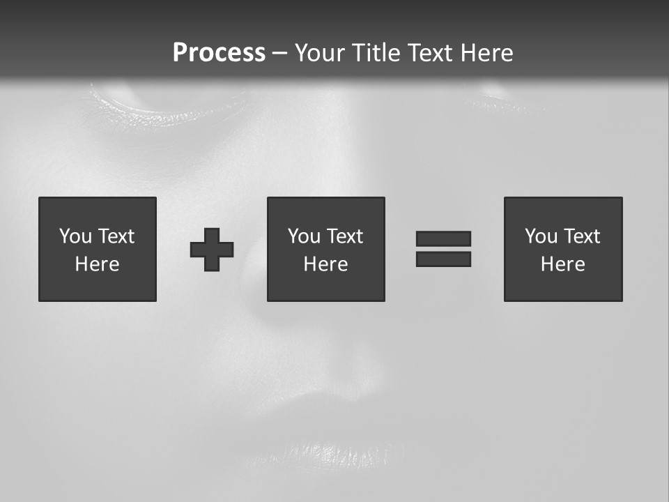 A Black And White Photo Of A Woman's Face PowerPoint Template