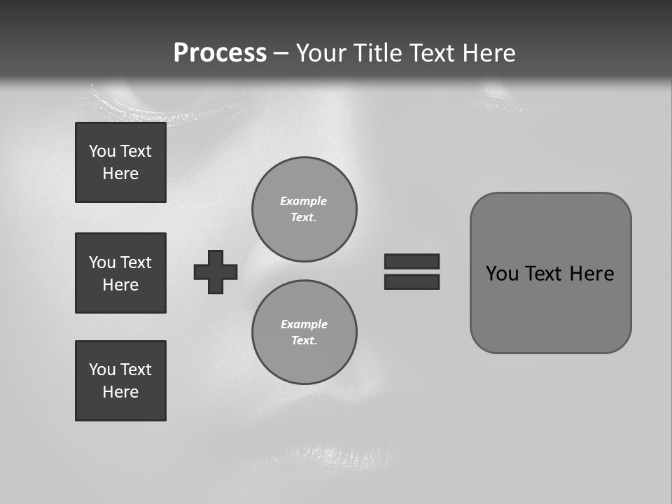 A Black And White Photo Of A Woman's Face PowerPoint Template