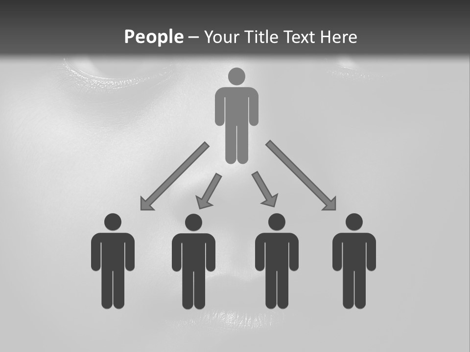 A Black And White Photo Of A Woman's Face PowerPoint Template