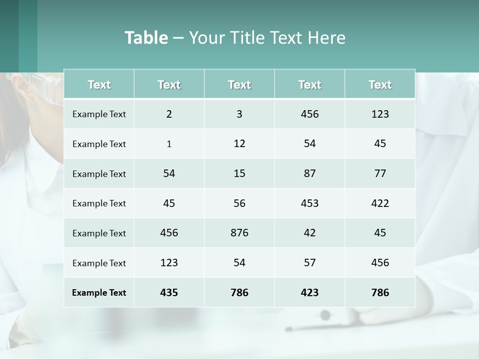 A Man And A Woman Looking Through A Microscope PowerPoint Template