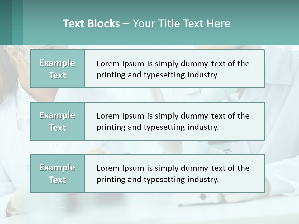 A Man And A Woman Looking Through A Microscope PowerPoint Template