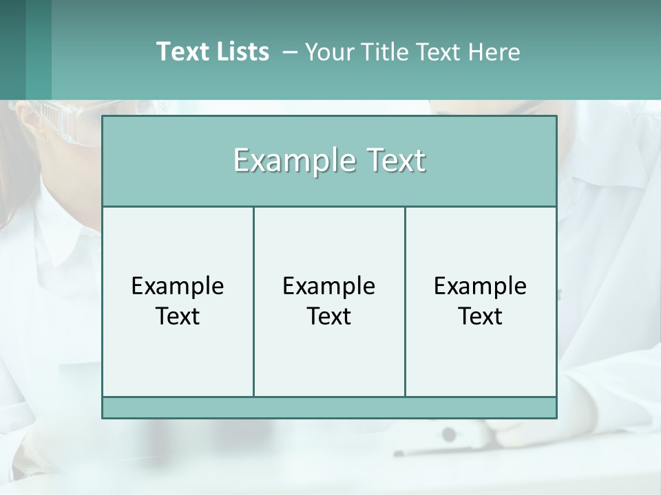 A Man And A Woman Looking Through A Microscope PowerPoint Template