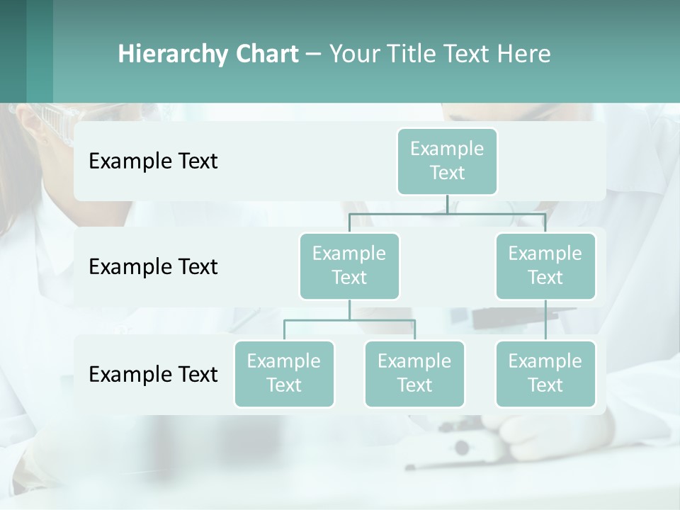 A Man And A Woman Looking Through A Microscope PowerPoint Template