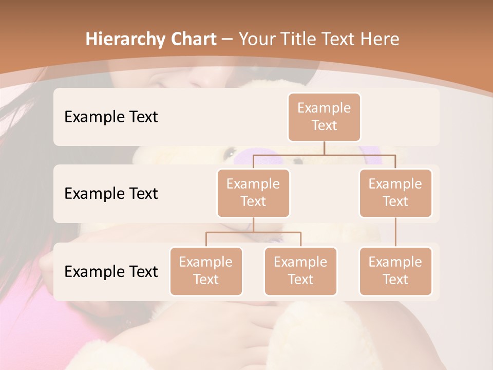 A Woman Holding A Teddy Bear In Her Arms PowerPoint Template