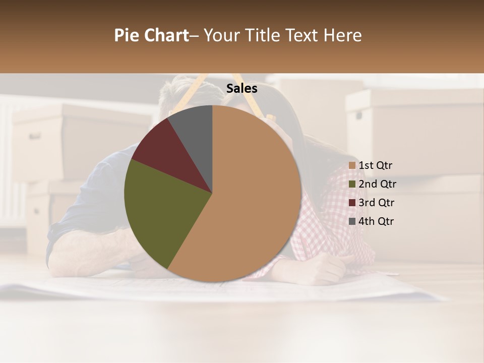 A Man And Woman Laying On The Floor Holding A Yellow Frame PowerPoint Template