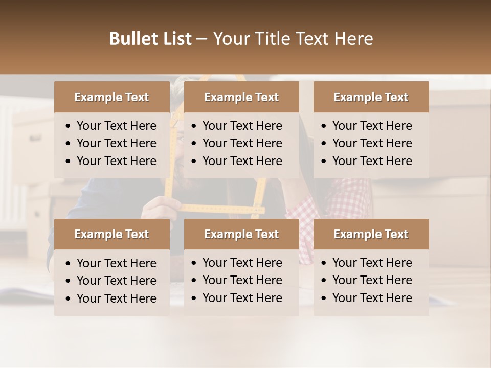 A Man And Woman Laying On The Floor Holding A Yellow Frame PowerPoint Template