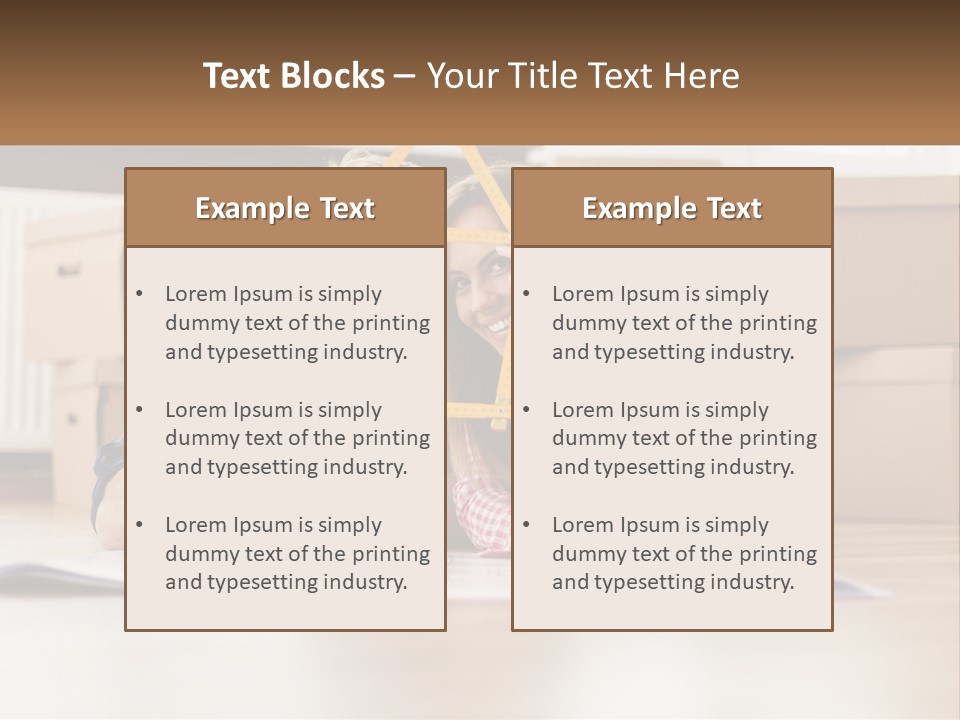 A Man And Woman Laying On The Floor Holding A Yellow Frame PowerPoint Template
