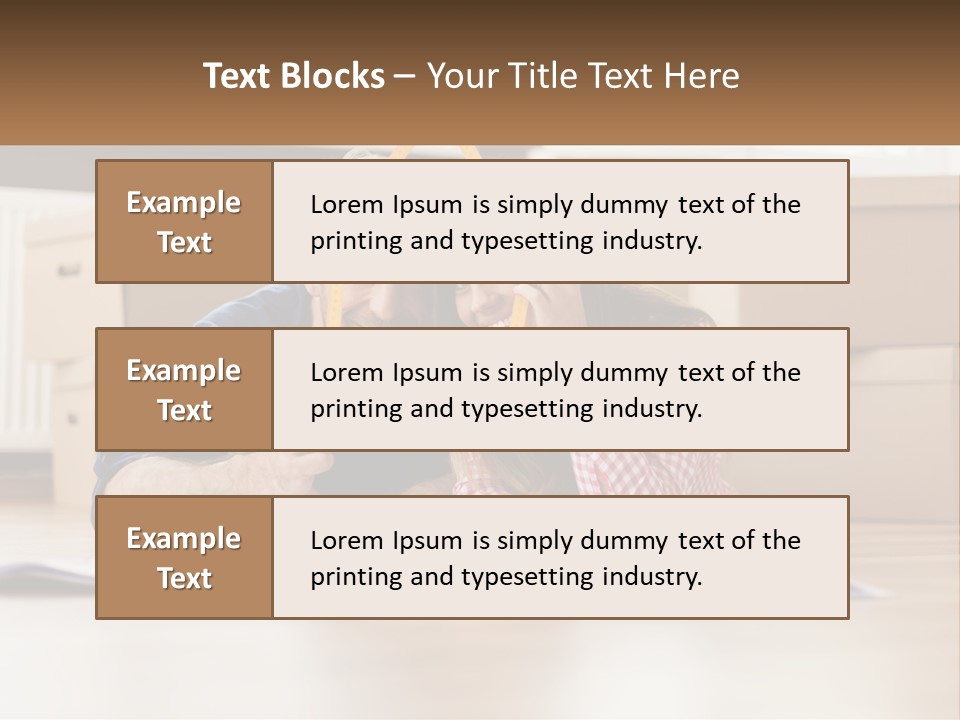 A Man And Woman Laying On The Floor Holding A Yellow Frame PowerPoint Template