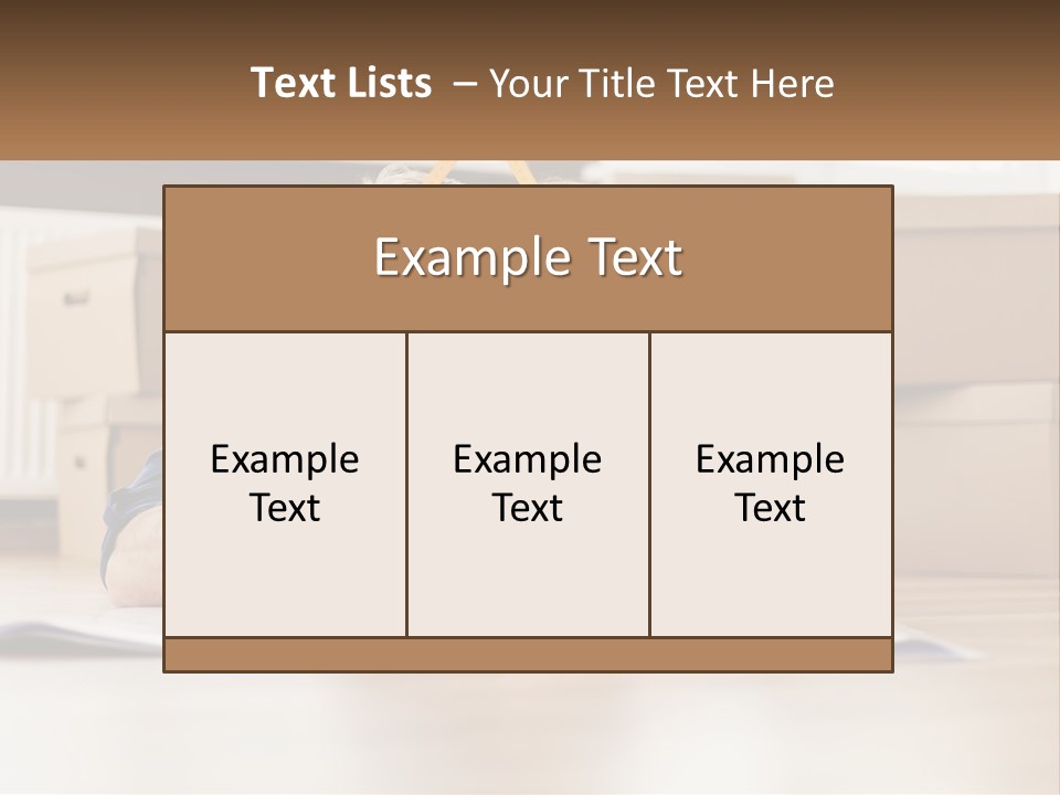 A Man And Woman Laying On The Floor Holding A Yellow Frame PowerPoint Template