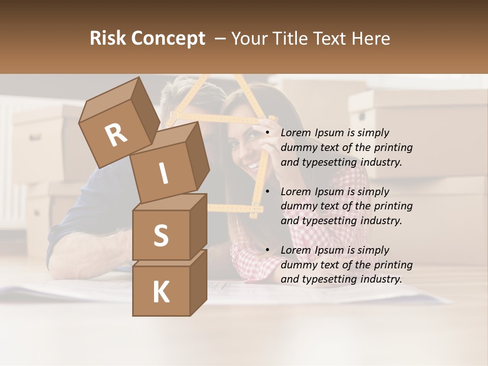 A Man And Woman Laying On The Floor Holding A Yellow Frame PowerPoint Template