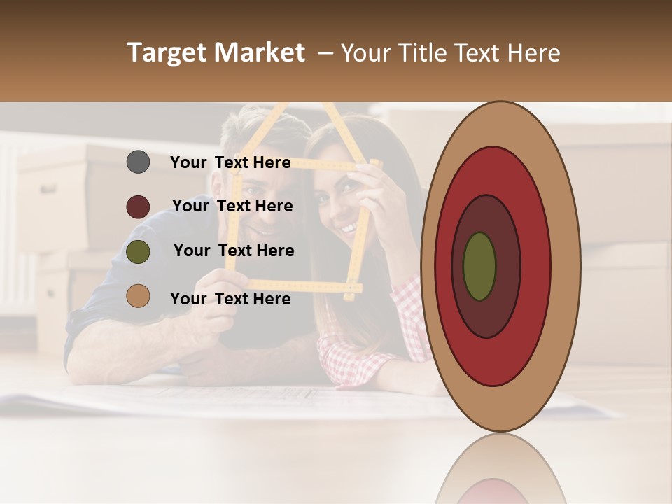 A Man And Woman Laying On The Floor Holding A Yellow Frame PowerPoint Template