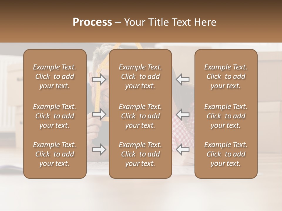 A Man And Woman Laying On The Floor Holding A Yellow Frame PowerPoint Template