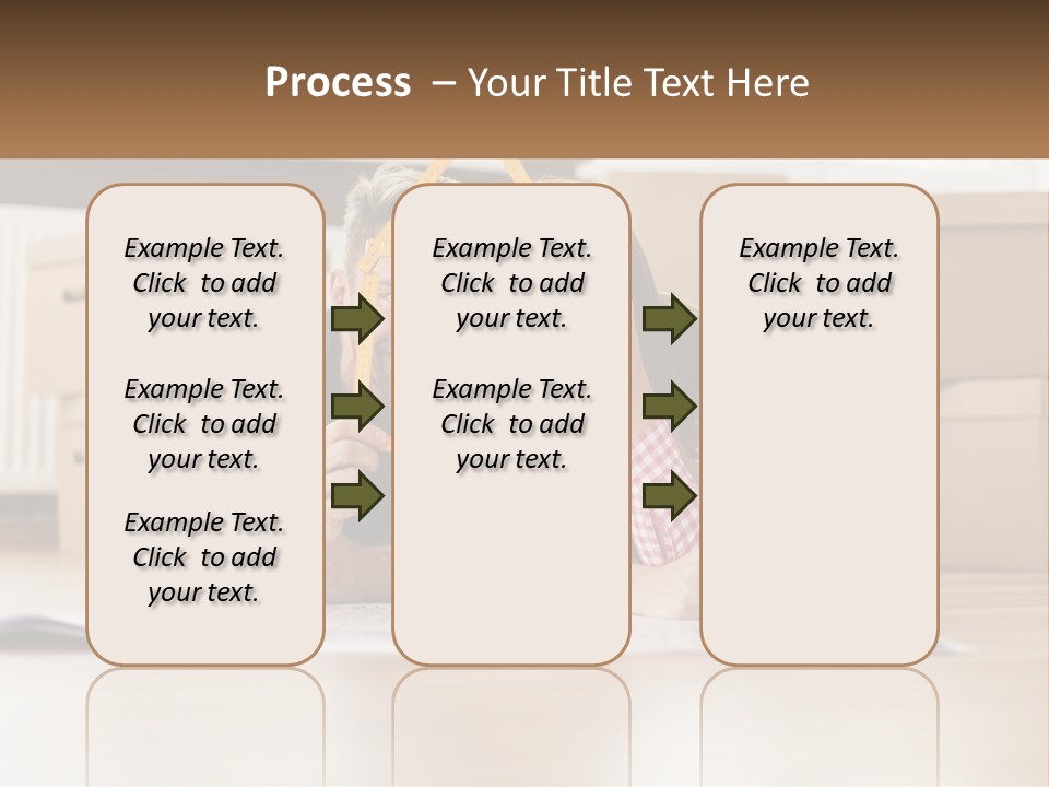 A Man And Woman Laying On The Floor Holding A Yellow Frame PowerPoint Template