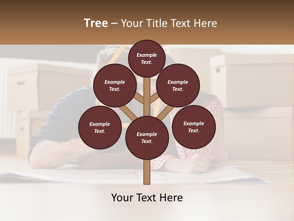 A Man And Woman Laying On The Floor Holding A Yellow Frame PowerPoint Template