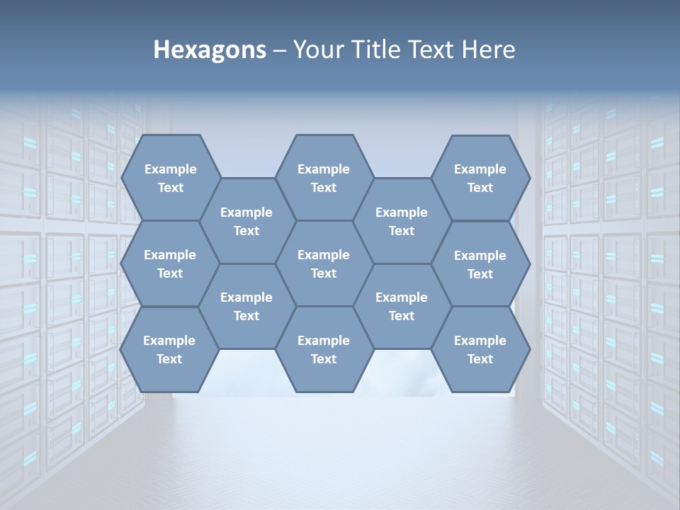 An Open Door Leading Into A Cloud Filled Sky PowerPoint Template