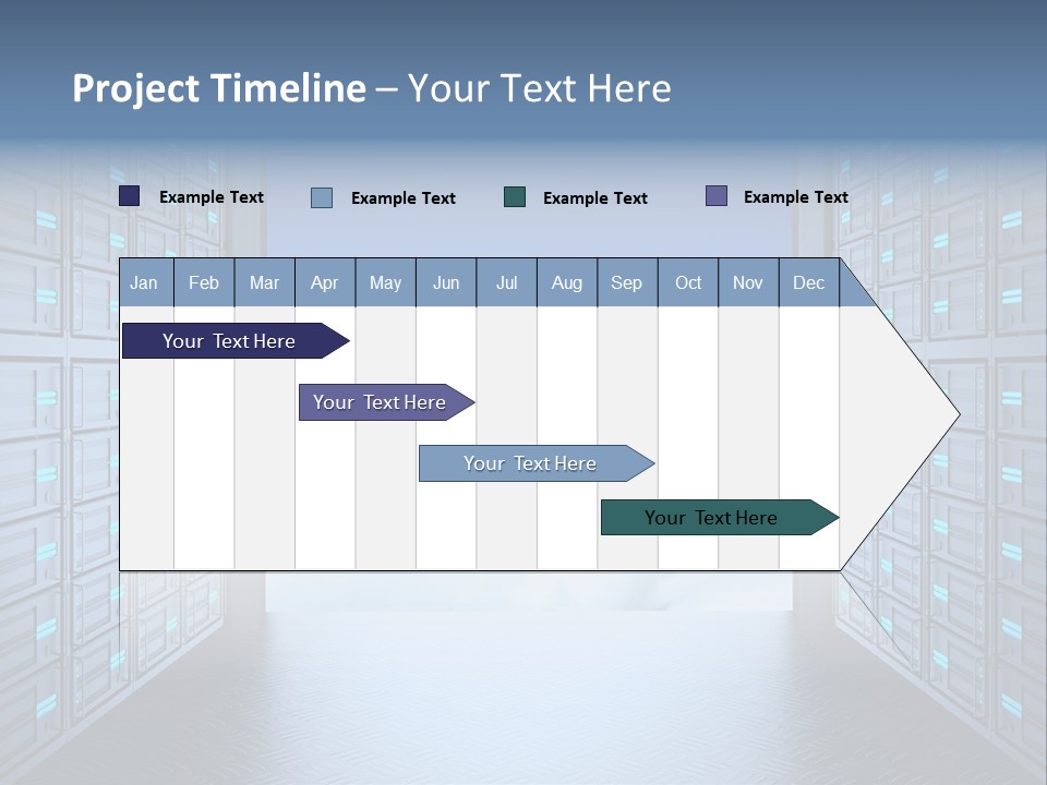 An Open Door Leading Into A Cloud Filled Sky PowerPoint Template