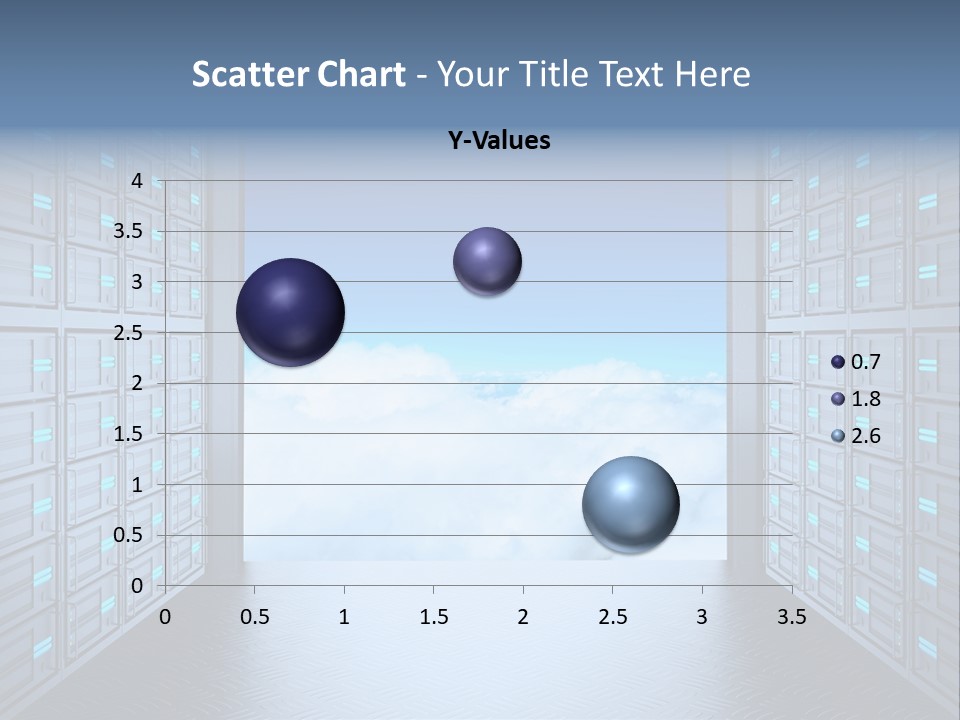 An Open Door Leading Into A Cloud Filled Sky PowerPoint Template