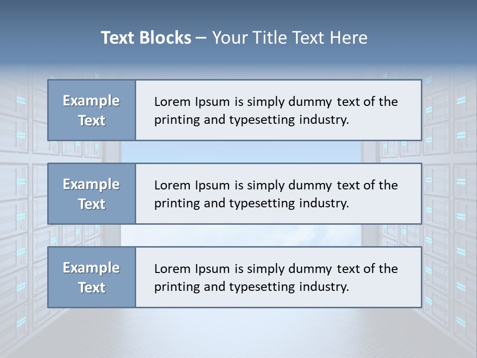 An Open Door Leading Into A Cloud Filled Sky PowerPoint Template