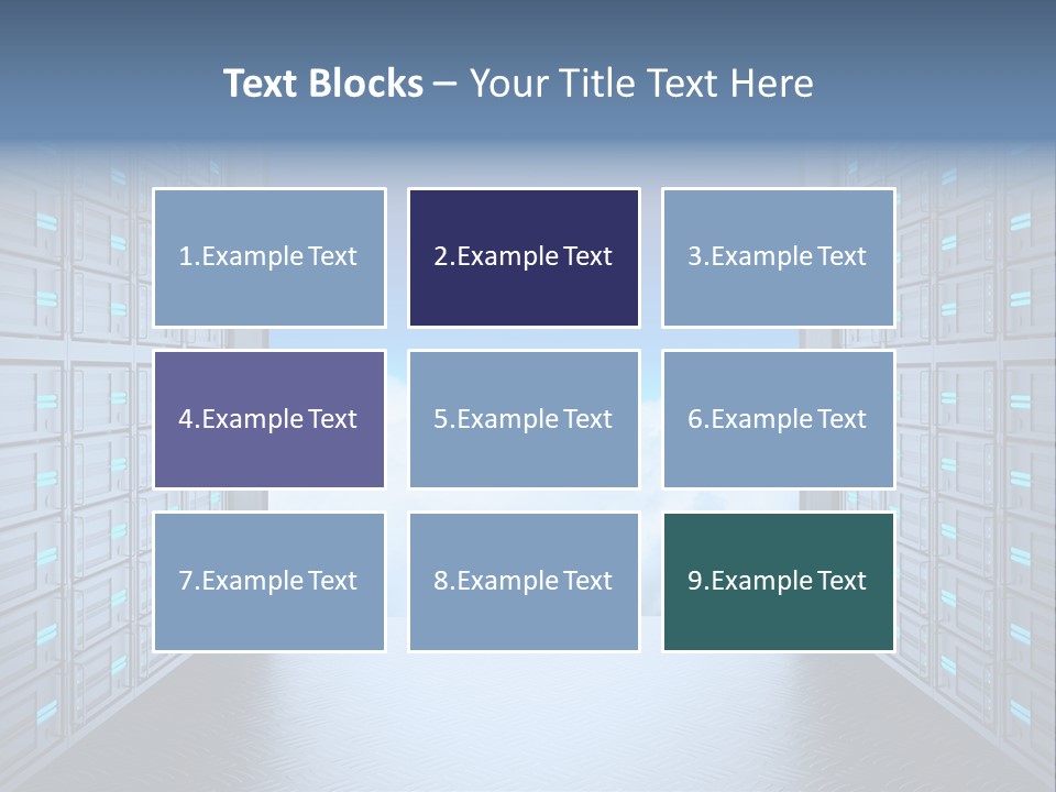 An Open Door Leading Into A Cloud Filled Sky PowerPoint Template