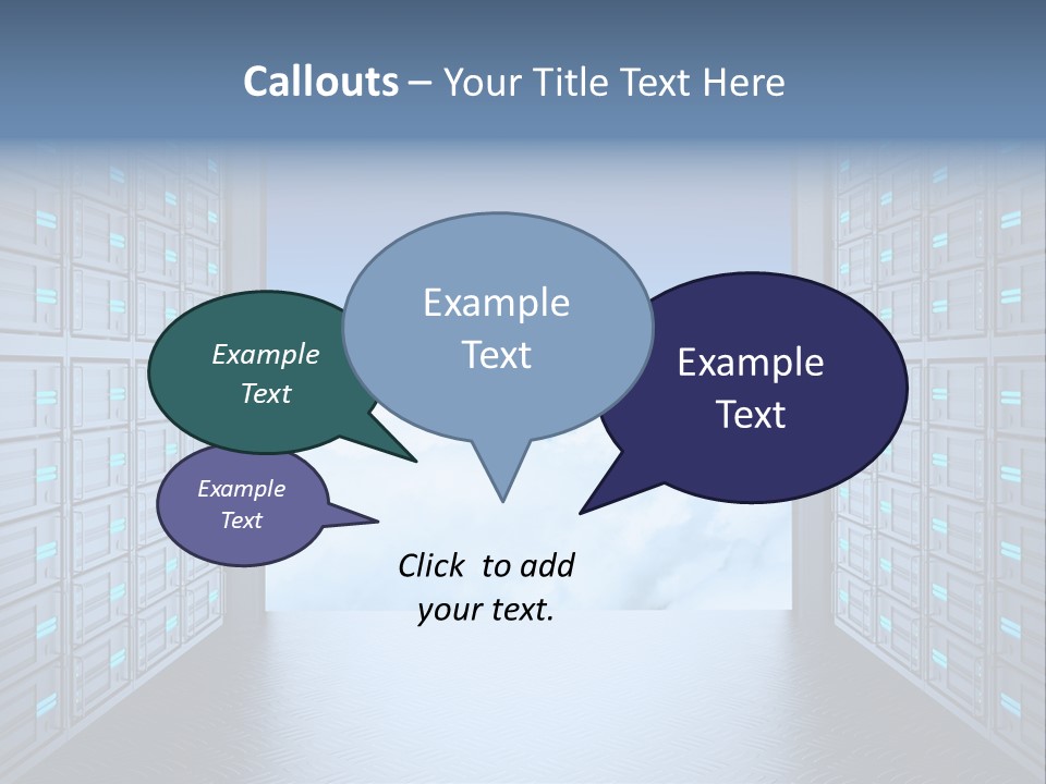 An Open Door Leading Into A Cloud Filled Sky PowerPoint Template