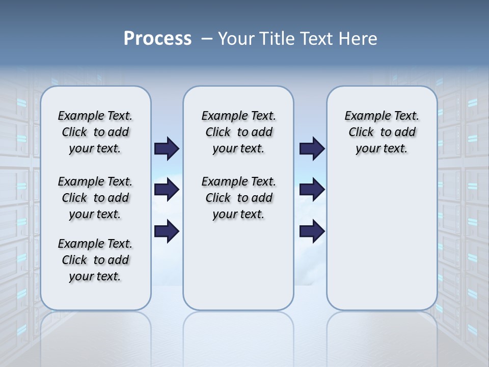An Open Door Leading Into A Cloud Filled Sky PowerPoint Template
