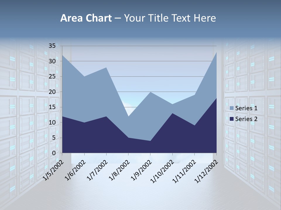An Open Door Leading Into A Cloud Filled Sky PowerPoint Template