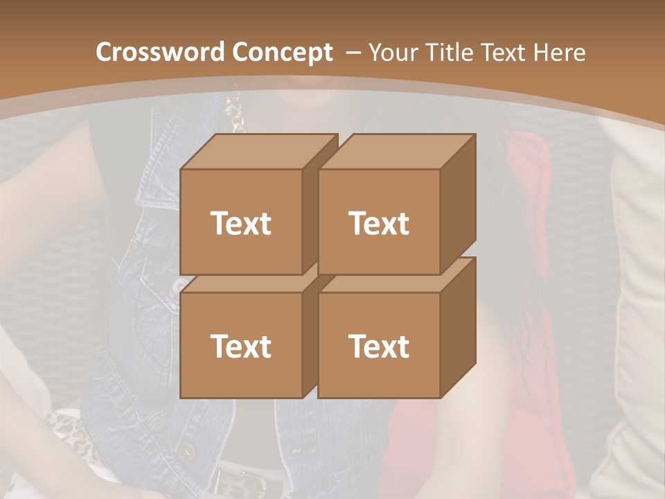 A Woman Sitting On A Couch With Her Legs Crossed PowerPoint Template