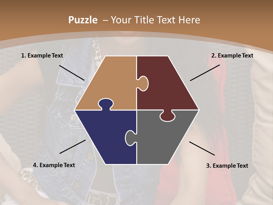 A Woman Sitting On A Couch With Her Legs Crossed PowerPoint Template