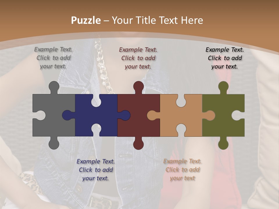 A Woman Sitting On A Couch With Her Legs Crossed PowerPoint Template