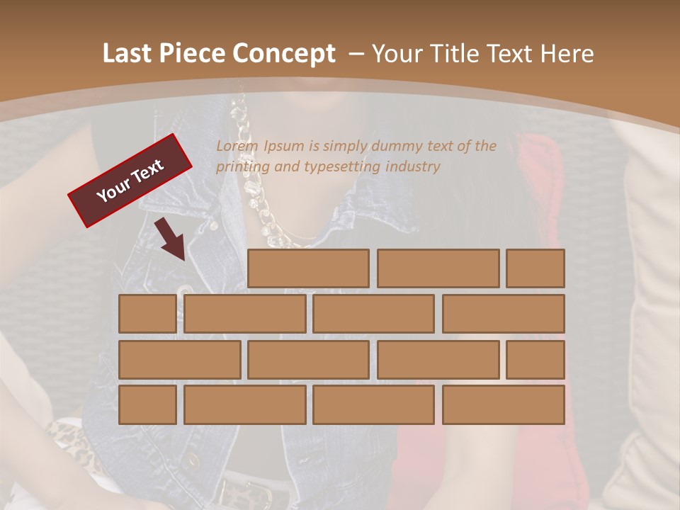 A Woman Sitting On A Couch With Her Legs Crossed PowerPoint Template