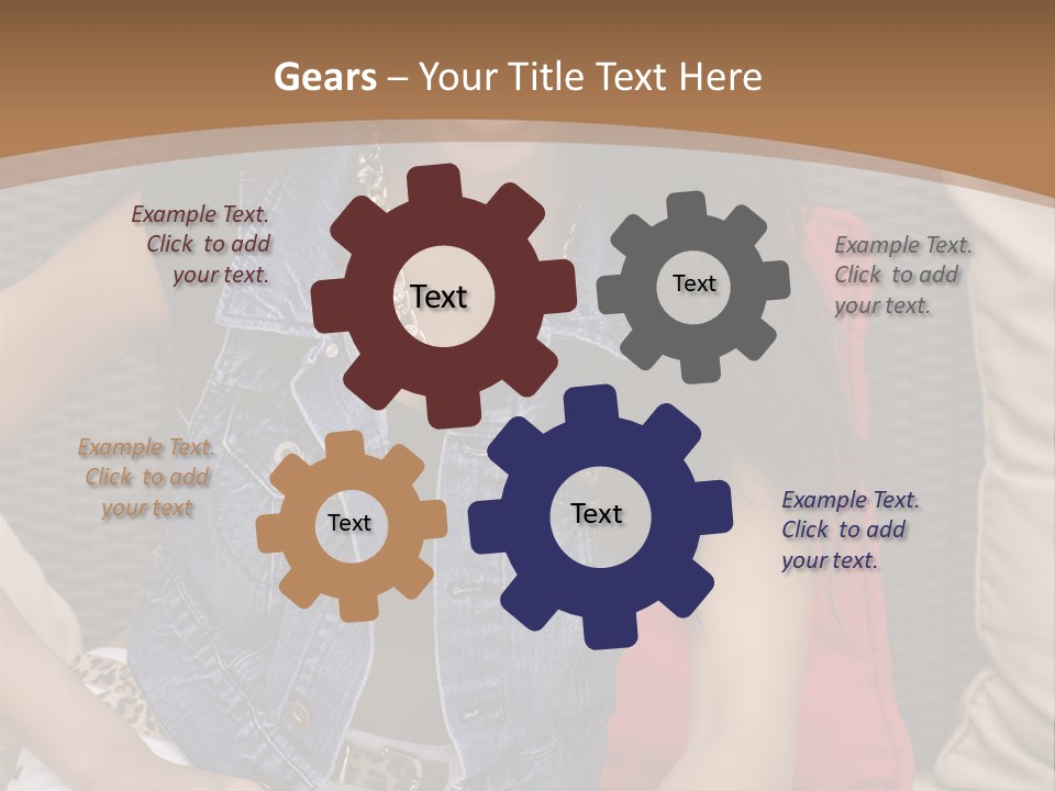A Woman Sitting On A Couch With Her Legs Crossed PowerPoint Template