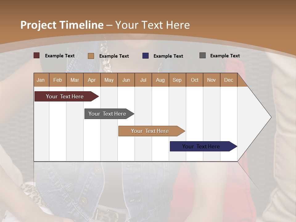 A Woman Sitting On A Couch With Her Legs Crossed PowerPoint Template