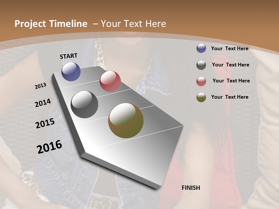 A Woman Sitting On A Couch With Her Legs Crossed PowerPoint Template