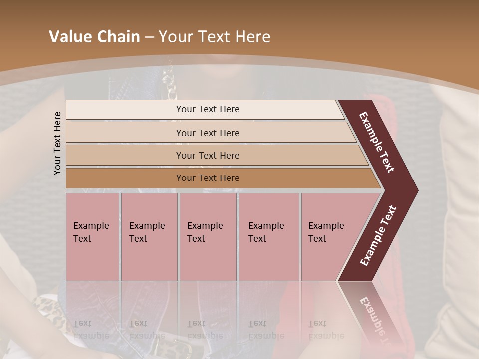 A Woman Sitting On A Couch With Her Legs Crossed PowerPoint Template
