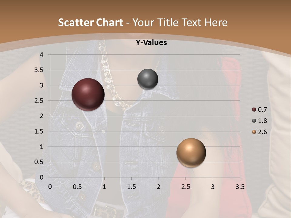 A Woman Sitting On A Couch With Her Legs Crossed PowerPoint Template